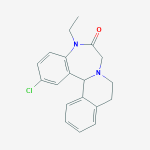 2-Chloro-5-ethyl-7,9,10,14b-tetrahydroisoquinolino[2,1-d][1,4]benzodiazepin-6-one