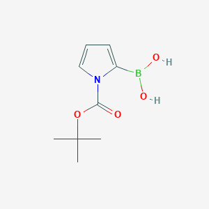 molecular formula C9H14BNO4 B015740 N-Boc-2-pyrroleboronic acid CAS No. 135884-31-0