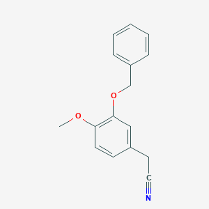 molecular formula C16H15NO2 B157406 2-(3-(Benzyloxy)-4-methoxyphenyl)acetonitrile CAS No. 1699-39-4