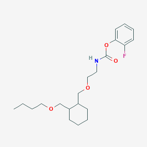 2-Fluorophenyl (2-{[2-(butoxymethyl)cyclohexyl]methoxy}ethyl)carbamate