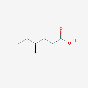 molecular formula C7H14O2 B157418 (S)-4-Methylhexanoic acid CAS No. 1730-89-8