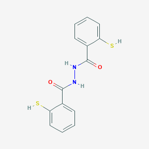 molecular formula C14H12N2O2S2 B015742 N,N'-Bis(2-mercaptobenzoyl)hydrazide CAS No. 292615-41-9