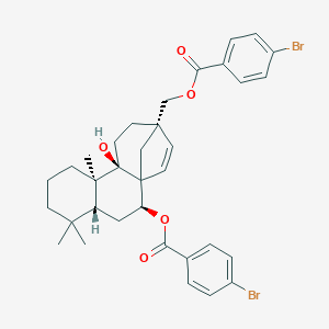 molecular formula C34H38Br2O5 B157422 11,17-Bbbhb CAS No. 134513-15-8
