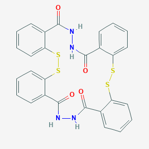 molecular formula C28H20N4O4S4 B015743 N,N'-Bis(2,2'-dithiosalicyl)hydrazide CAS No. 292615-40-8
