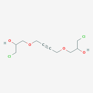 molecular formula C10H16Cl2O4 B157439 2-Propanol, 1,1'-[2-butyne-1,4-diylbis(oxy)]bis[3-chloro- CAS No. 1606-83-3