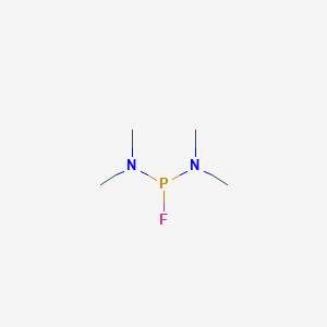 molecular formula C4H12FN2P B157444 Phosphorodiamidous fluoride, tetramethyl- CAS No. 1735-82-6