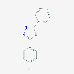 molecular formula C14H9ClN2O B157455 2-(4-Chlorophenyl)-5-phenyl-1,3,4-oxadiazole CAS No. 1874-43-7