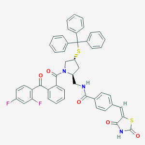 molecular formula C49H37F2N3O5S2 B157460 Pyrrophenone 
