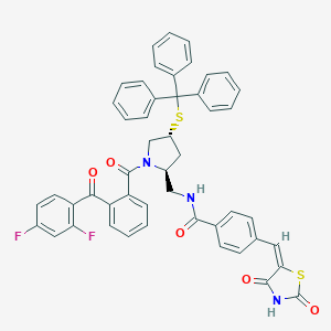 molecular formula C49H37F2N3O5S2 B157460 吡咯苯酮 CAS No. 341973-06-6