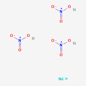 molecular formula H3N3NdO9+3 B157462 Neodymium trinitrate CAS No. 10045-95-1