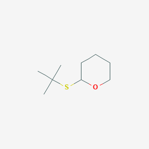 molecular formula C9H18OS B157465 2-(tert-Butylthio)tetrahydro-2H-pyran CAS No. 1927-53-3