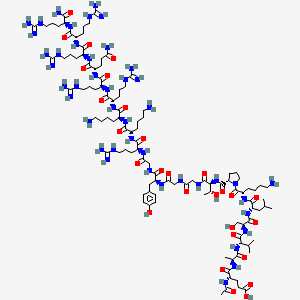 molecular formula C107H191N43O29S2 B1574748 UNII-32P8I5VL5A 