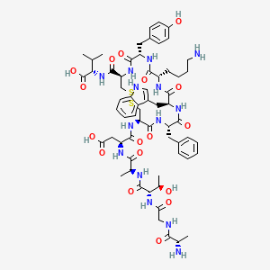 molecular formula C₇₆H₁₀₀N₁₈O₁₉S₂ B1574774 Agtad[cfwkyc]V 