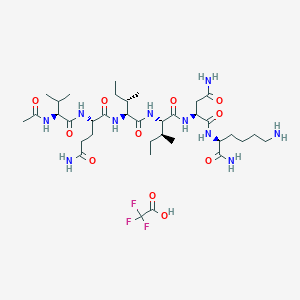 molecular formula C36H63F3N10O11 B1574777 Tau protein (592-597), Human TFA 