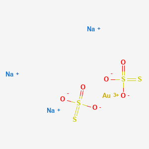 Thiosulfuric acid (H2S2O3), gold(1+) sodium salt (2:1:3)