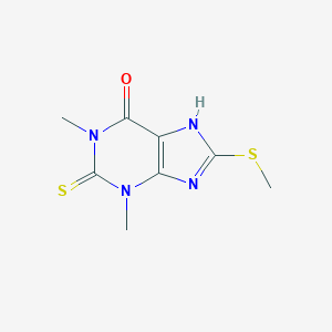 1,3-Dimethyl-8-(methylsulfanyl)-2-thioxo-1,2,3,7-tetrahydro-6h-purin-6-one
