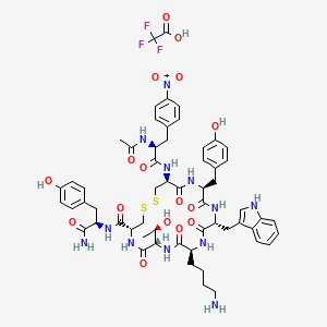 molecular formula C58H69F3N12O16S2 B1574856 CYN 154806 TFA 