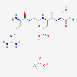 molecular formula C18H30F3N7O10 B1574875 Arg-Gly-Glu-Ser TFA 