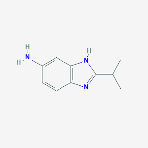 molecular formula C10H13N3 B157498 2-Isopropyl-1H-benzo[d]imidazol-5-amine CAS No. 1724-56-7