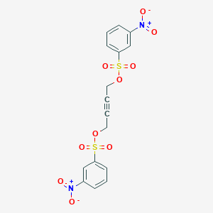 molecular formula C16H12N2O10S2 B157506 But-2-yne-1,4-diyl bis(3-nitrobenzenesulfonate) CAS No. 10154-84-4