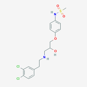 N-[4-[(2S)-3-[[2-(3,4-dichlorophenyl)ethyl]amino]-2-hydroxypropoxy]phenyl]-methanesulfonamide
