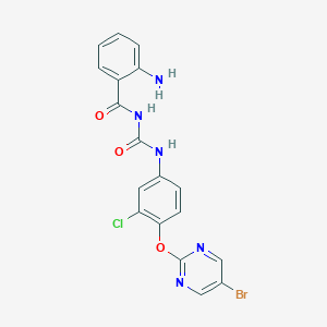 molecular formula C18H13BrClN5O3 B157521 NSC639828 CAS No. 134742-26-0
