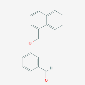 molecular formula C18H14O2 B157553 3-(Naphthalen-1-ylmethoxy)benzaldehyde CAS No. 130205-11-7