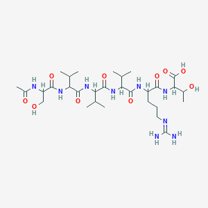 molecular formula C30H55N9O9 B1575536 Acetyl hexapeptide 38 