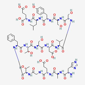 molecular formula C71H103N17O28 B1575576 Haegtftsdvssyle 