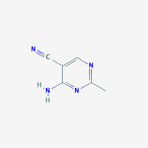 molecular formula C6H6N4 B015760 4-Amino-2-methylpyrimidine-5-carbonitrile CAS No. 698-29-3
