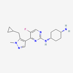 molecular formula C18H25FN6 B1576201 Casein Kinase inhibitor A86 