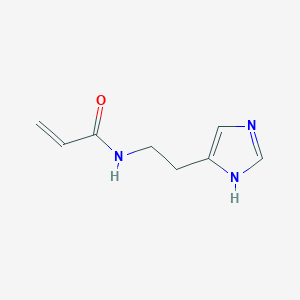 molecular formula C8H11N3O B157629 N-[2-(1H-imidazol-5-yl)ethyl]prop-2-enamide CAS No. 10124-85-3