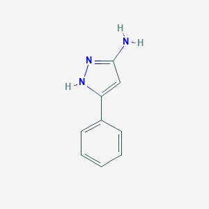 molecular formula C9H9N3 B015763 3-苯基-1H-吡唑-5-胺 CAS No. 827-41-8
