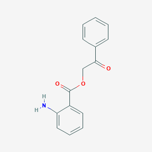 molecular formula C15H13NO3 B157630 2-Oxo-2-phenylethyl 2-aminobenzoate CAS No. 130627-10-0