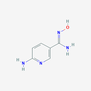 molecular formula C6H8N4O B157632 6-Amino-N-hydroxy-3-pyridinecarboximidamide CAS No. 468068-28-2