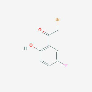 molecular formula C8H6BrFO2 B157634 2-Bromo-1-(5-fluoro-2-hydroxyphenyl)ethanone CAS No. 126581-65-5