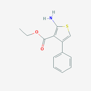 molecular formula C13H13NO2S B157637 Ethyl 2-amino-4-phenylthiophene-3-carboxylate CAS No. 4815-36-5