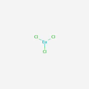 molecular formula EuCl3<br>Cl3Eu B157653 Europium chloride (EuCl3) CAS No. 10025-76-0