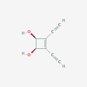 molecular formula C8H6O2 B157662 (1R,2S)-3,4-diethynylcyclobut-3-ene-1,2-diol CAS No. 125358-28-3