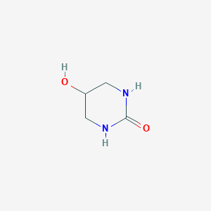 molecular formula C4H8N2O2 B157686 Tetrahydro-5-hydroxy-1H-pyrimidin-2-one CAS No. 1852-18-2