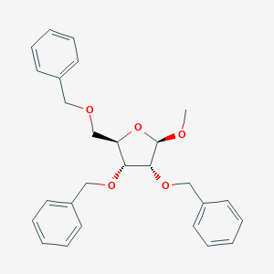 molecular formula C27H30O5 B015769 Methyl 2,3,5-tri-O-benzyl-beta-D-ribofuranoside CAS No. 55725-85-4