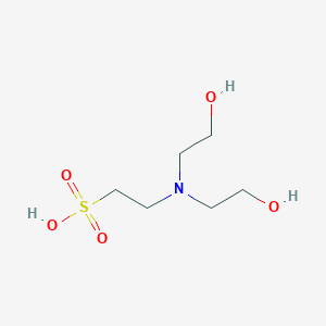 molecular formula C6H15NO5S B157691 N,N-Bis(2-hydroxyethyl)-2-aminoethanesulfonic acid CAS No. 10191-18-1