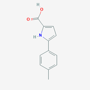 molecular formula C12H11NO2 B157694 5-p-Tolyl-1H-pyrrole-2-carboxylic acid CAS No. 131172-59-3