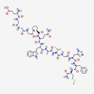  B1576965 H-Glu-Gly-Gly-Gly-Pro-Gln-Trp-Ala-Val-Gly-His-Phe-Met-NH2 
