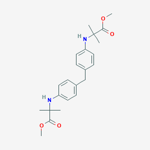 molecular formula C23H30N2O4 B157708 Dimethyl N,N'-(methylenedi-4,1-phenylene)bis(2-methyl-beta-alaninate) CAS No. 10029-24-0