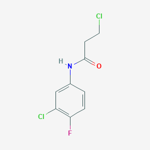 molecular formula C9H8Cl2FNO B157723 3-chloro-N-(3-chloro-4-fluorophenyl)propanamide CAS No. 131605-66-8