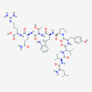 molecular formula C56H84N14O13 B157726 Leu-valorphin-arg 