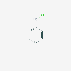 molecular formula C₇H₇ClHg B015773 p-Tolylmercury chloride CAS No. 539-43-5