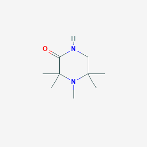 molecular formula C9H18N2O B157734 3,3,4,5,5-Pentamethylpiperazin-2-one CAS No. 135841-33-7