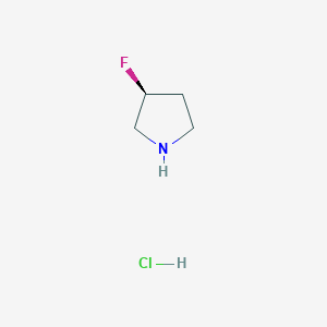 molecular formula C4H9ClFN B157736 (s)-3-Fluoropyrrolidine hydrochloride CAS No. 136725-53-6